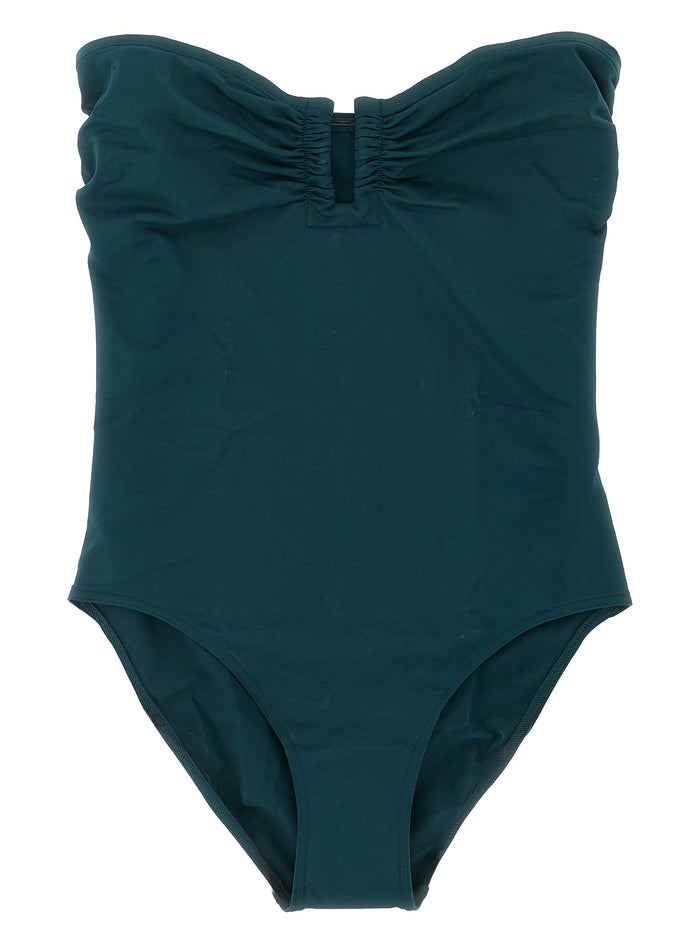Cassiopée one-piece swimsuit Green Polyamide Beachwear