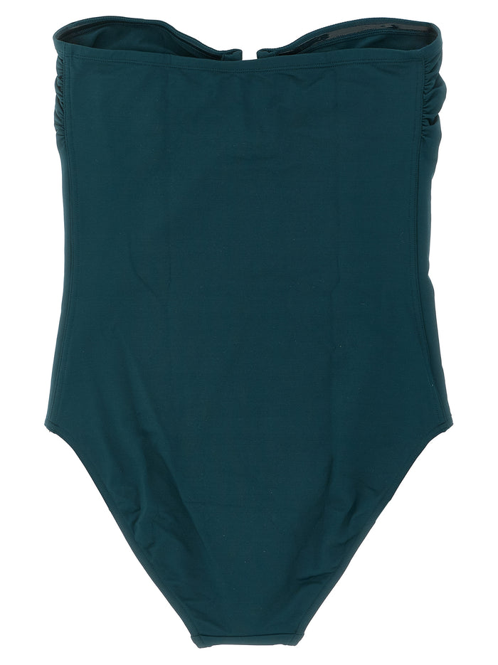 Cassiopée one-piece swimsuit Green Polyamide Beachwear