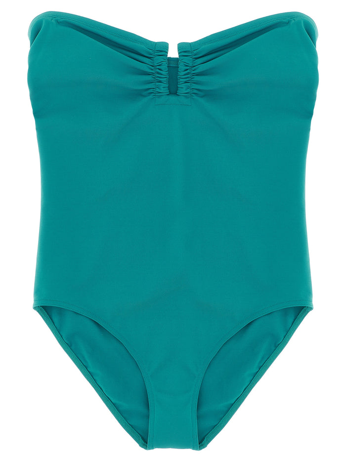 Cassiopée one-piece swimsuit Green Polyamide Beachwear