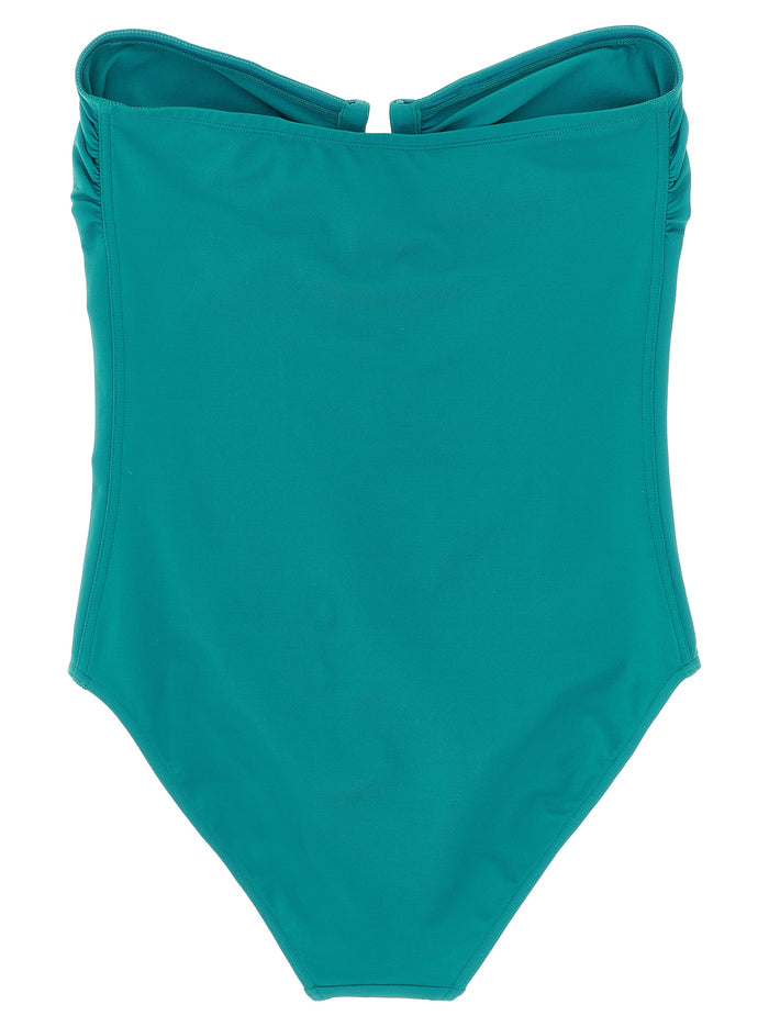 Cassiopée one-piece swimsuit Green Polyamide Beachwear