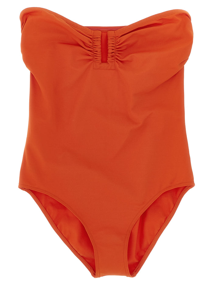 Cassiopée one-piece swimsuit Orange Polyamide Beachwear