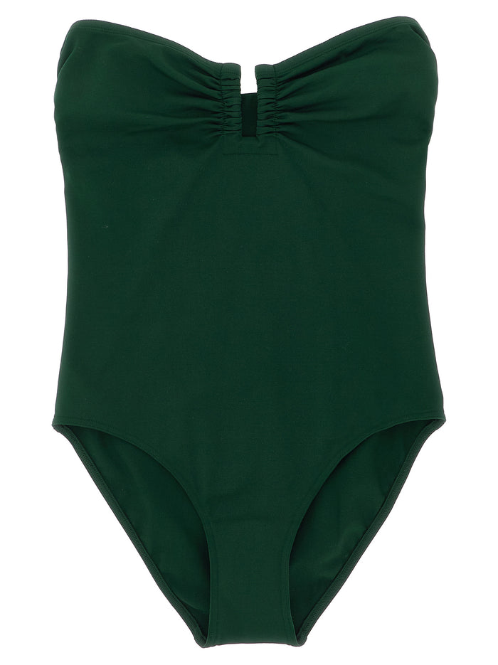 Cassiopée one-piece swimsuit Green Polyamide Beachwear