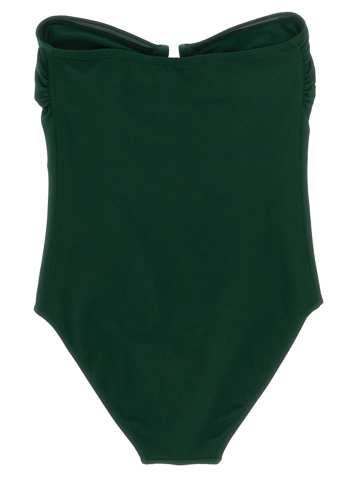 Cassiopée one-piece swimsuit Green Polyamide Beachwear
