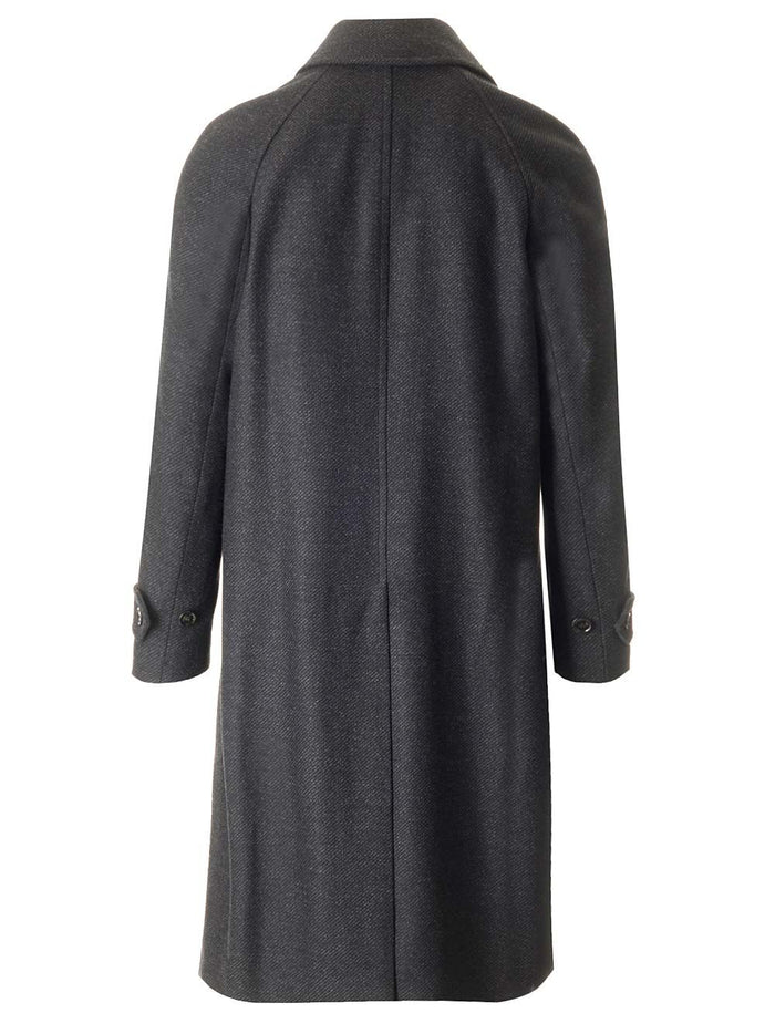 Raglan coat Grey Wool Cashmere