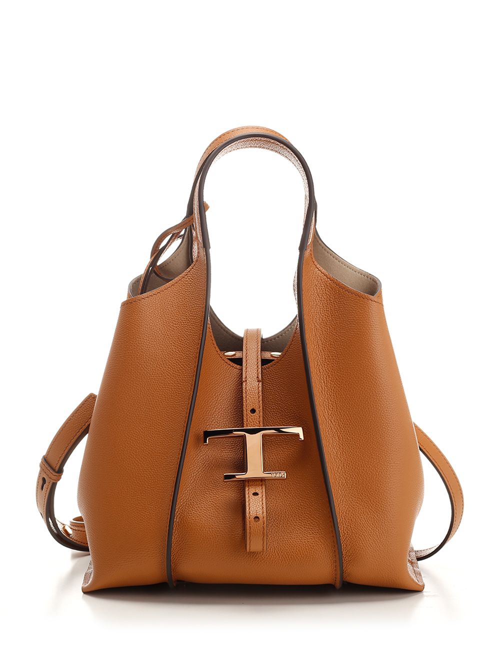 T Timeless shopping bag Brown Leather Shoulder