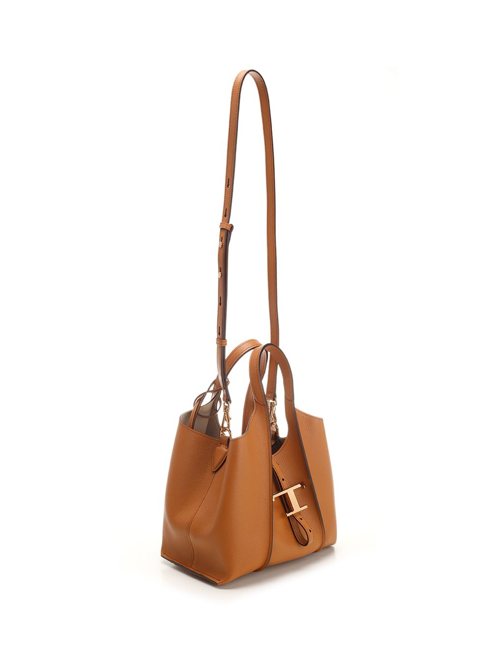 T Timeless shopping bag Brown Leather Shoulder