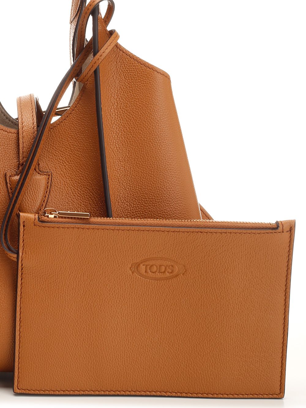 T Timeless shopping bag Brown Leather Shoulder