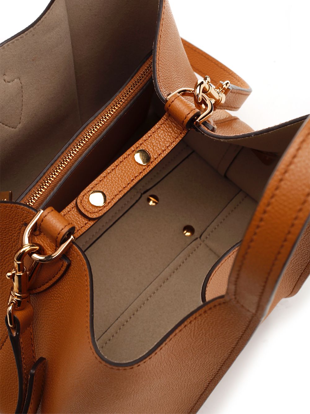 T Timeless shopping bag Brown Leather Shoulder