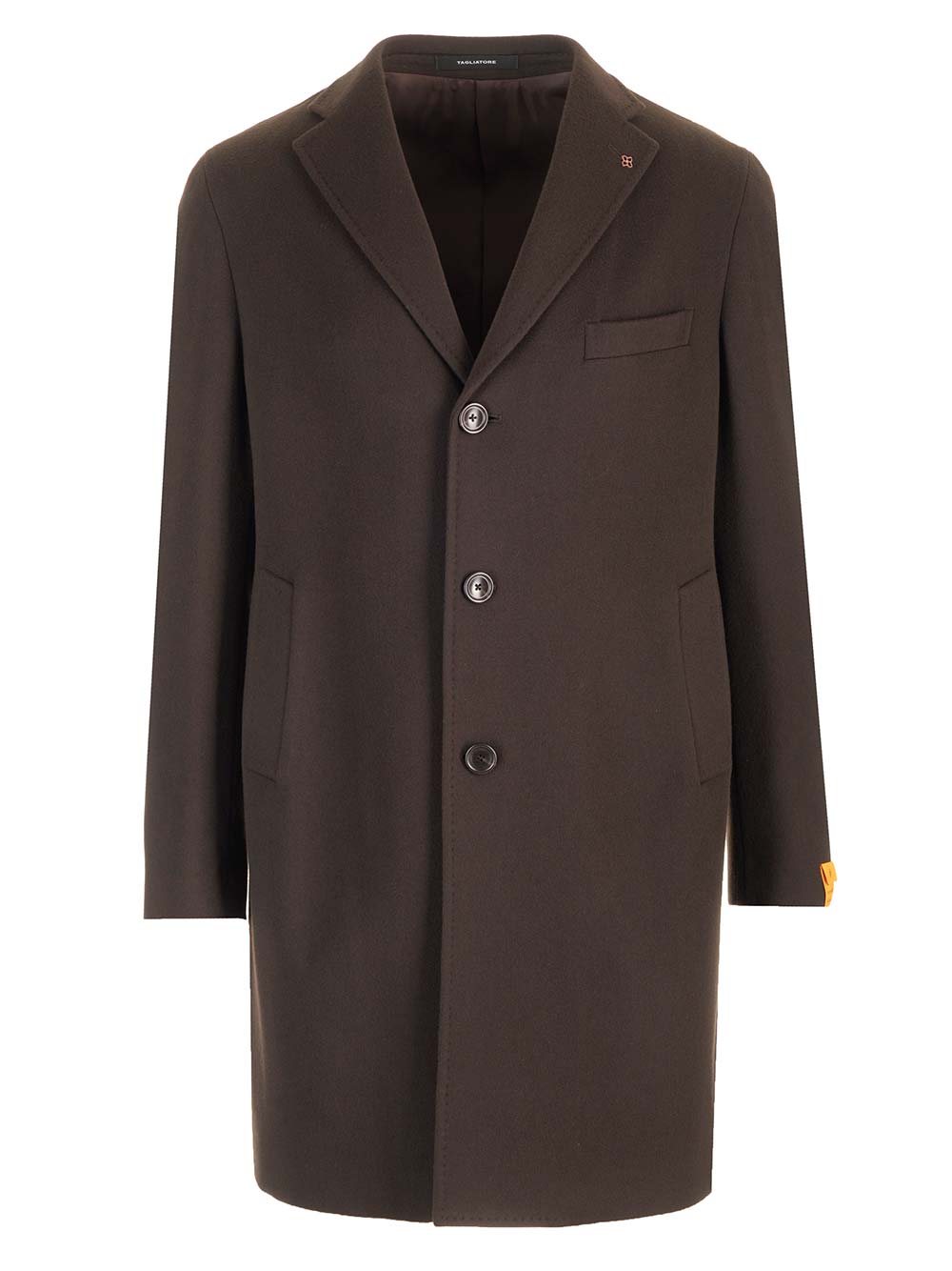 Wool and cashmere coat Brown