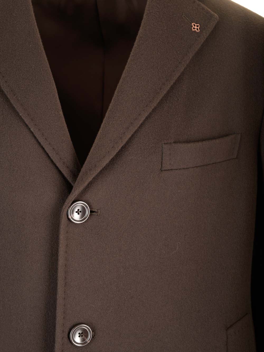 Wool and cashmere coat Brown