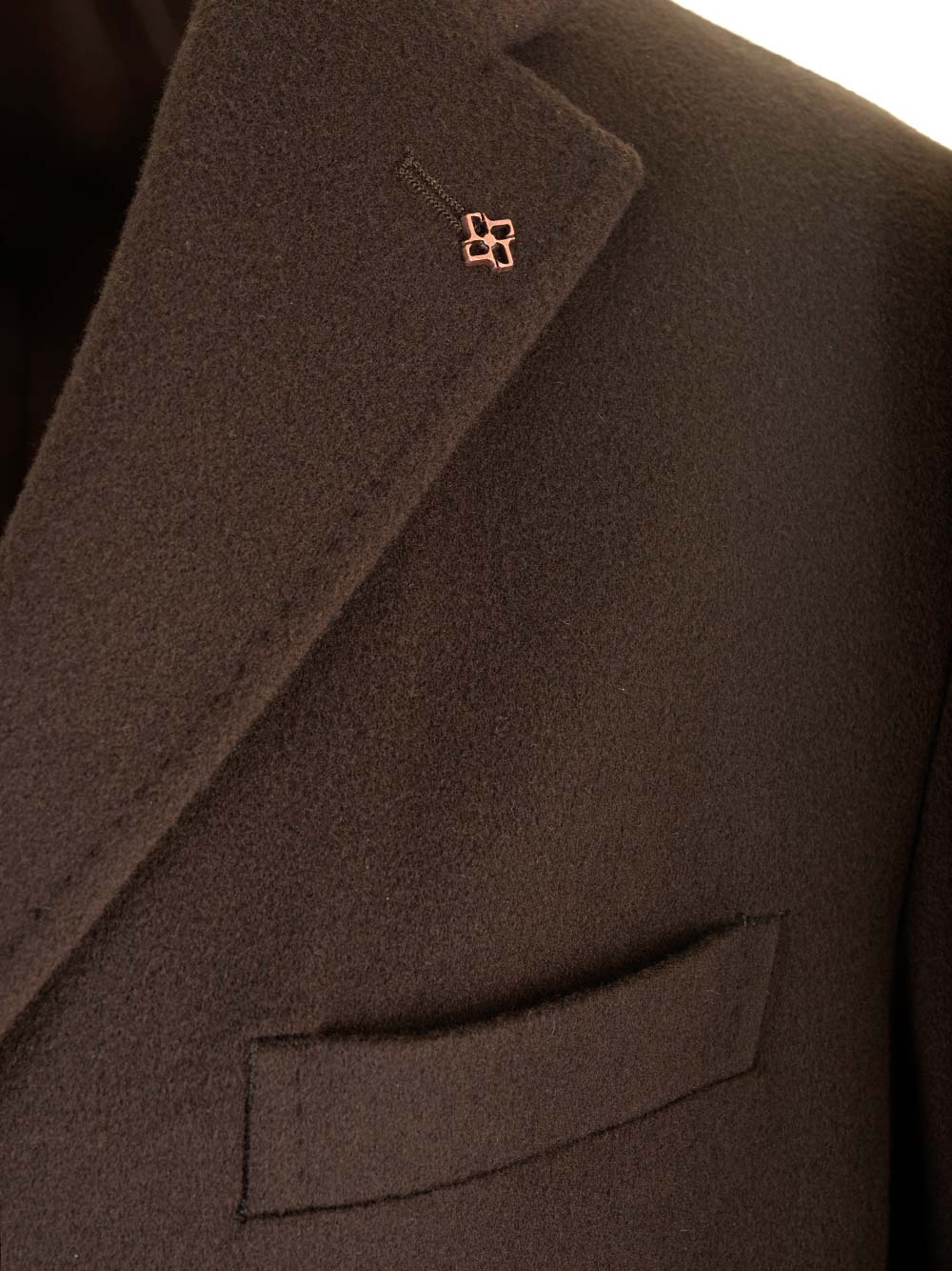 Wool and cashmere coat Brown