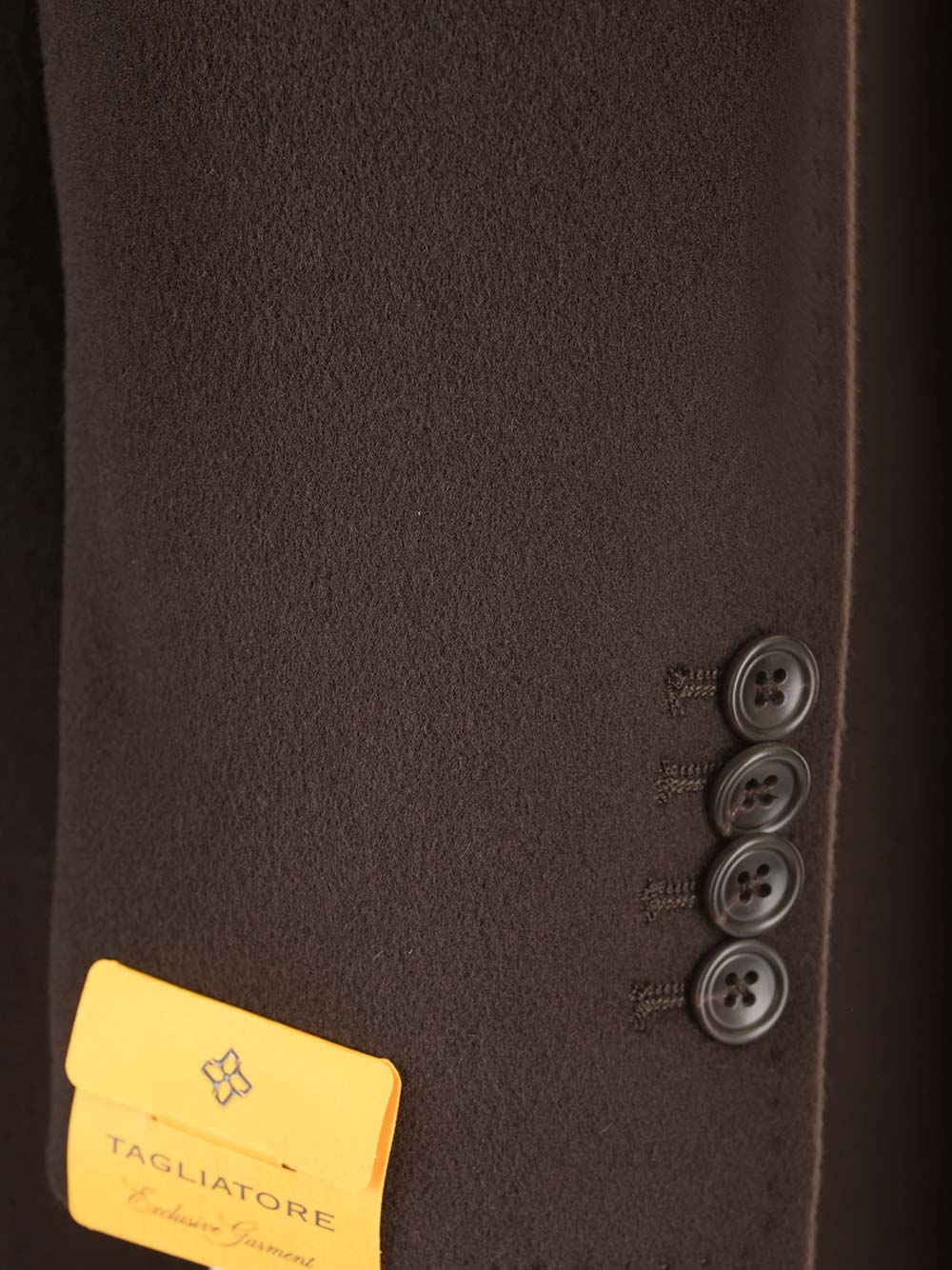 Wool and cashmere coat Brown