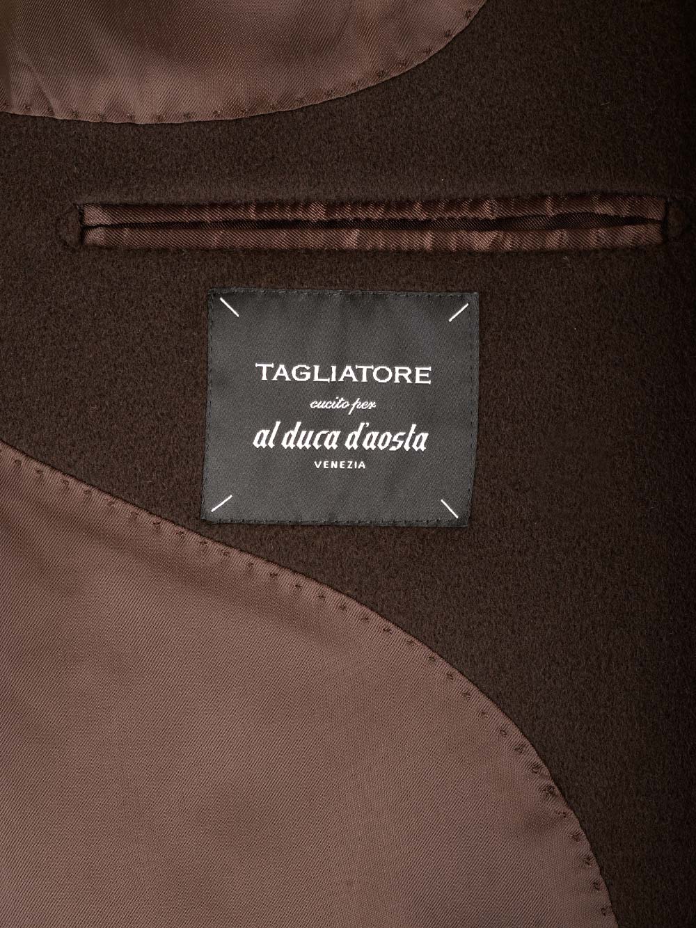 Wool and cashmere coat Brown