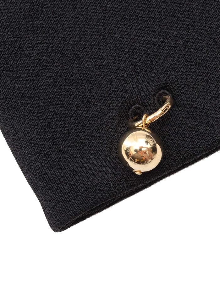 Scarf Black Viscose Polyamide