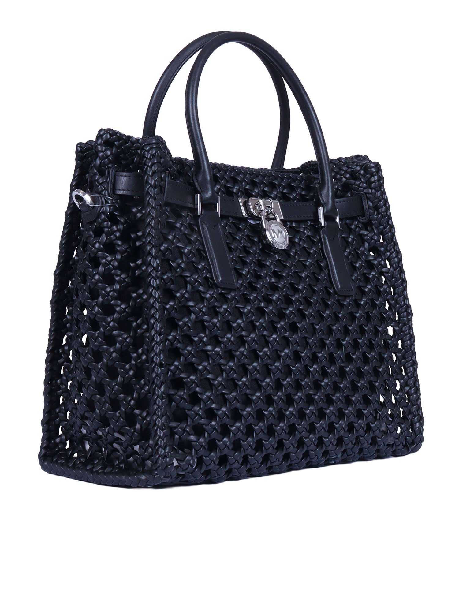 Lg Satchel Black Handbag