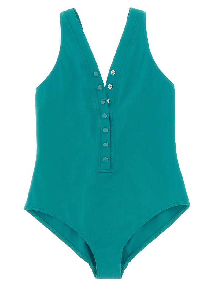 Icône one-piece swimsuit Green Polyamide Beachwear