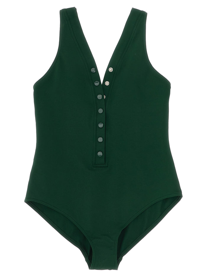 Icône one-piece swimsuit Green Polyamide Beachwear