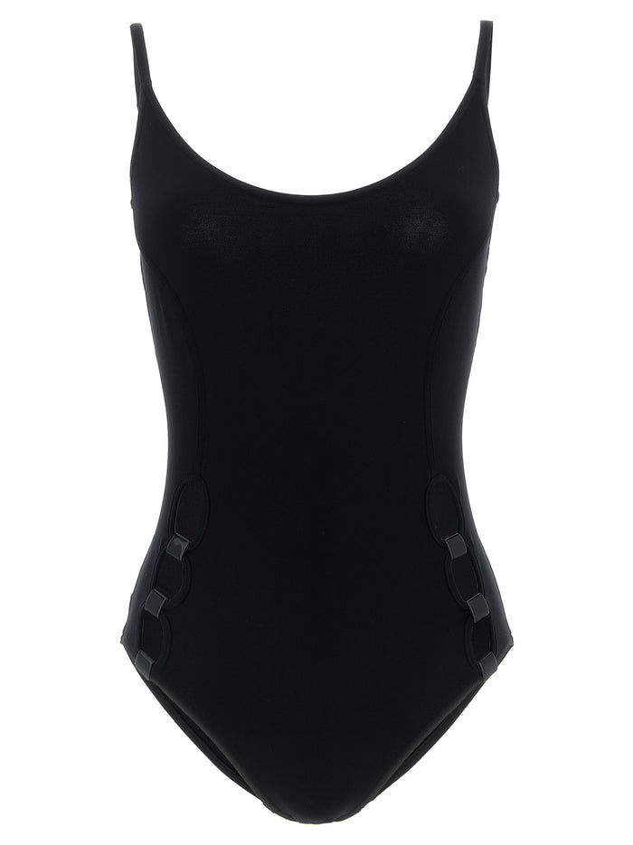 Endless One-Piece Swimsuit Black Polyamide Beachwear