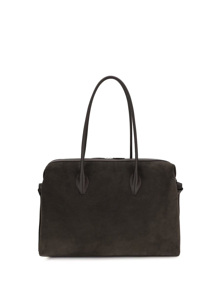 Shoulder Duffle Bag Brioche Ganache Suede