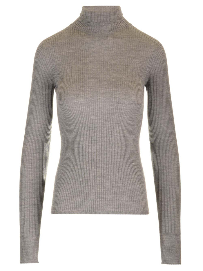 Flavia turtleneck Grey Virgin Wool Ovis Aries Knitwear