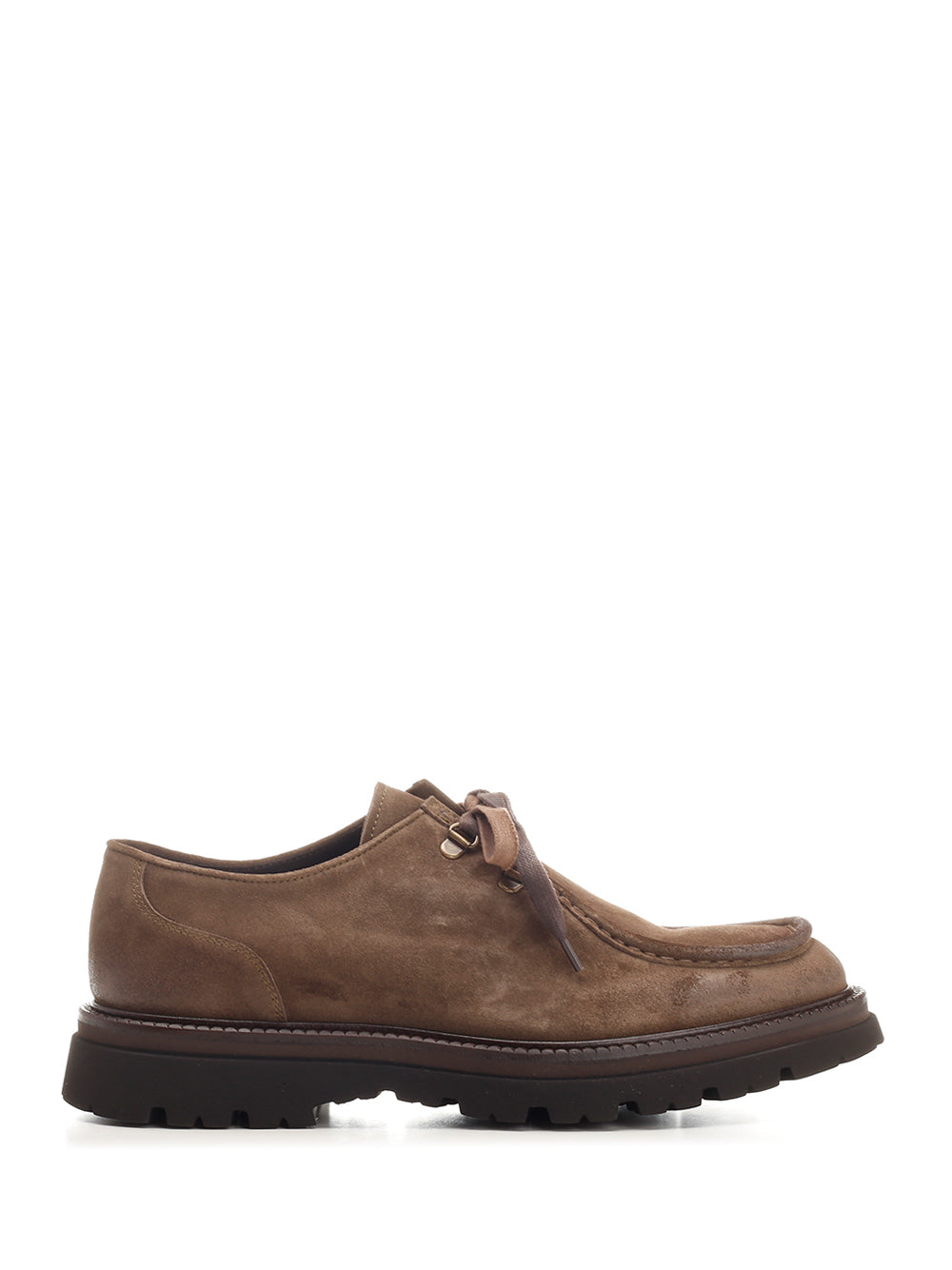 suede tank paraboot Brown Leather Lace-up Shoes