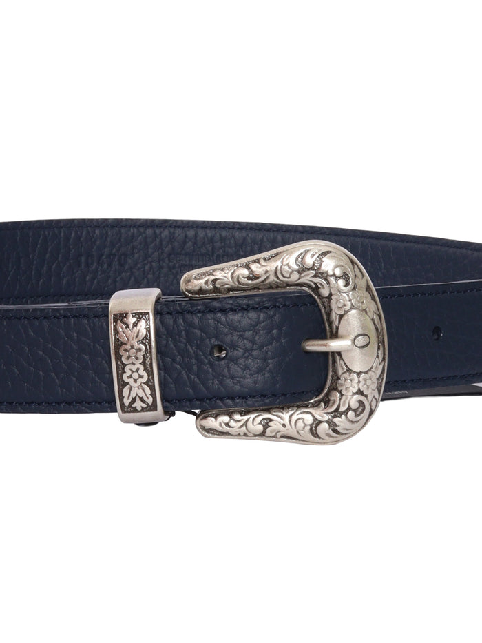 BELT Blue Calf Leather