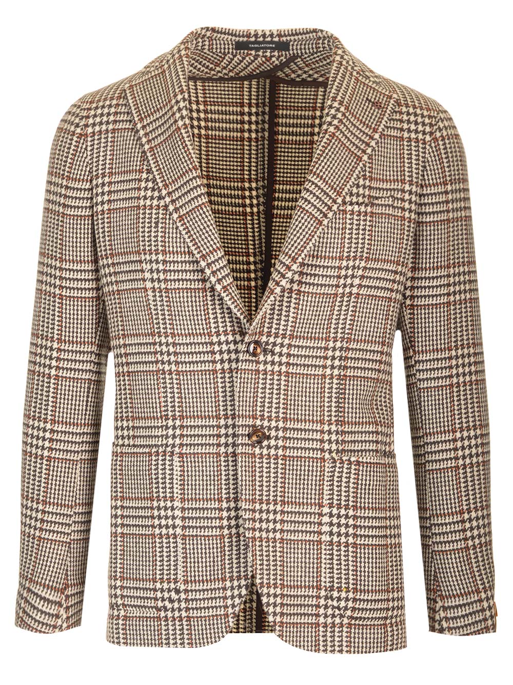 Classic Two-Button Montecarlo Blazer Beige Wool Poliammide (nylon) Jacket
