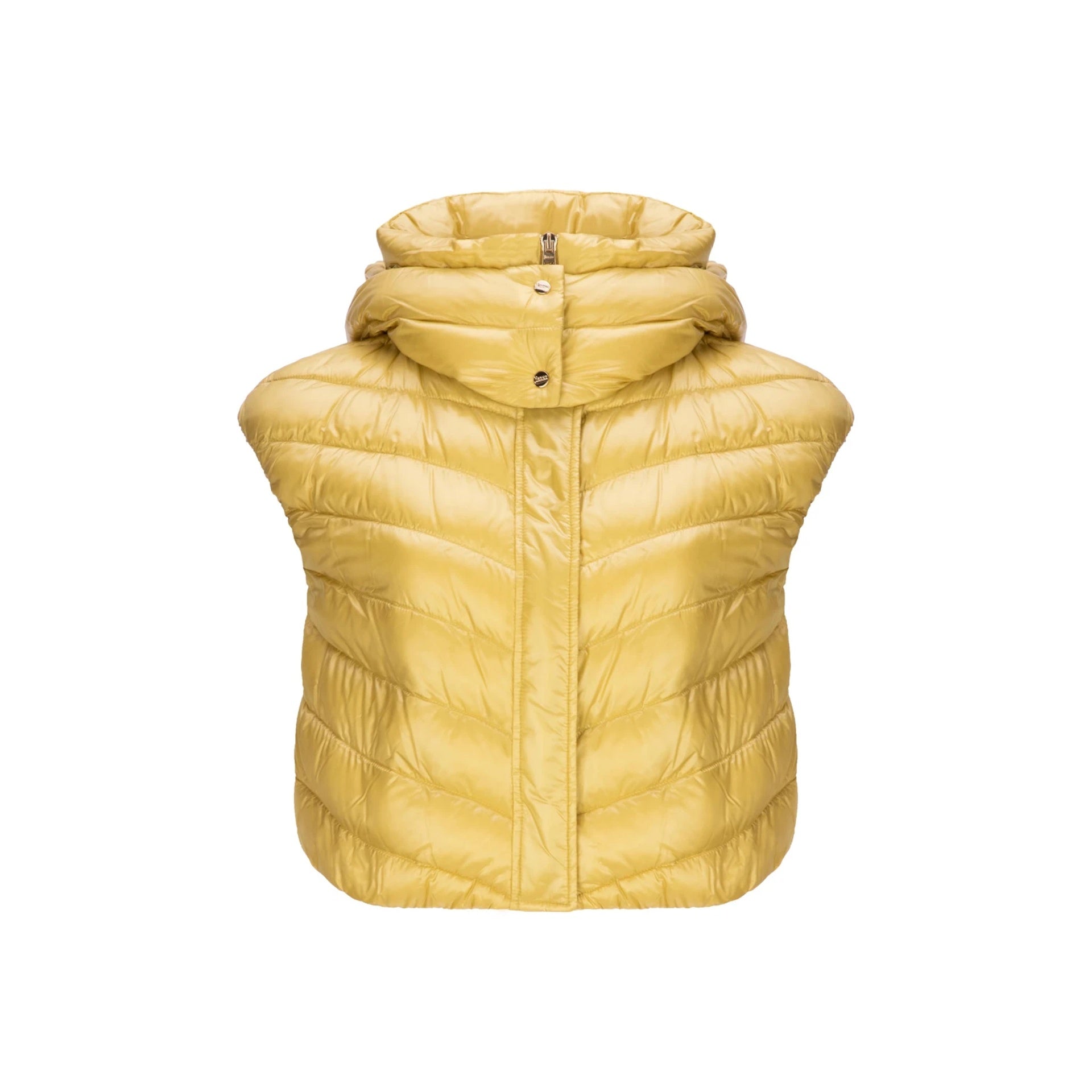 Herno Down Vest Jacket Yellow Polyamide