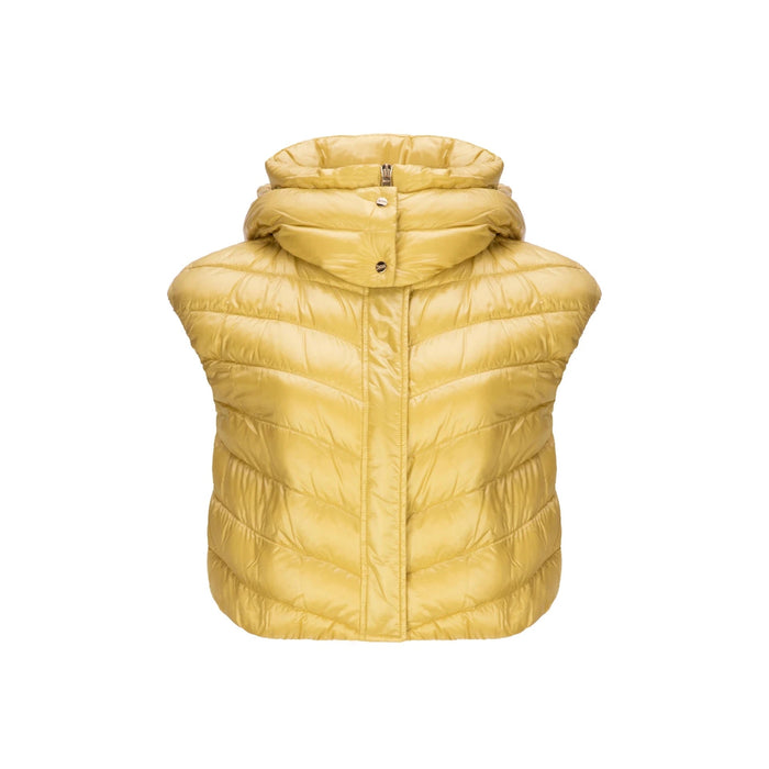 Herno Down Vest Jacket Yellow Polyamide
