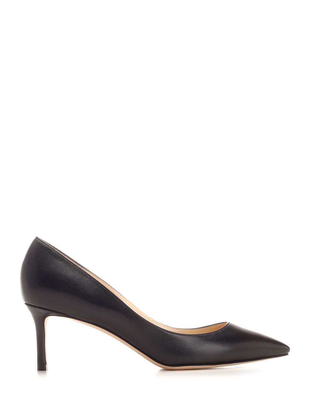 Romi 60 decolletè Black Leather Salpa Plastic Metal Pumps