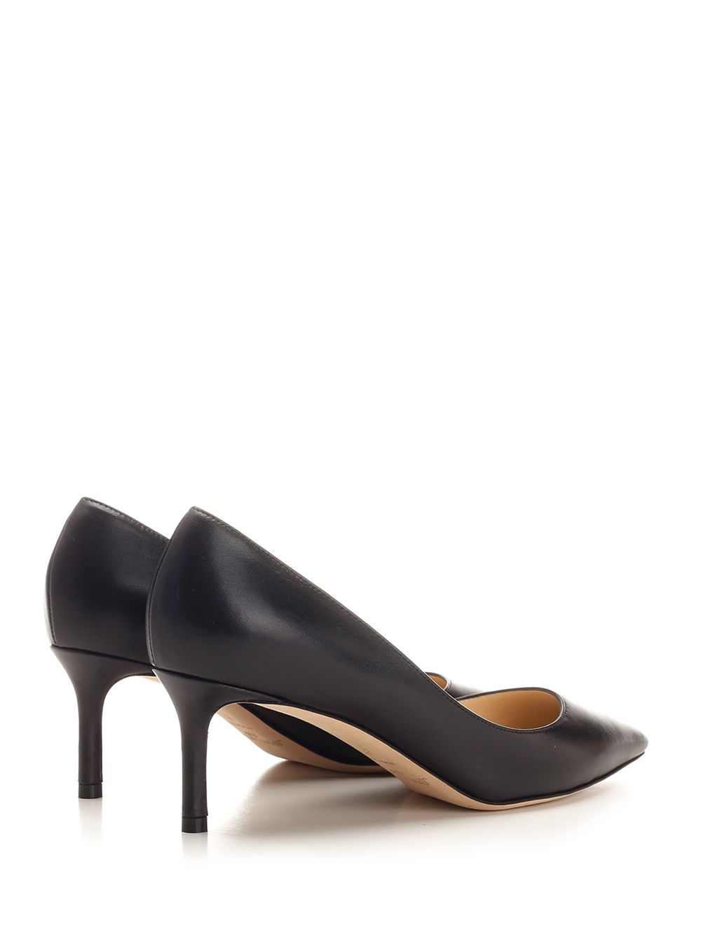 Romi 60 decolletè Black Leather Salpa Plastic Metal Pumps