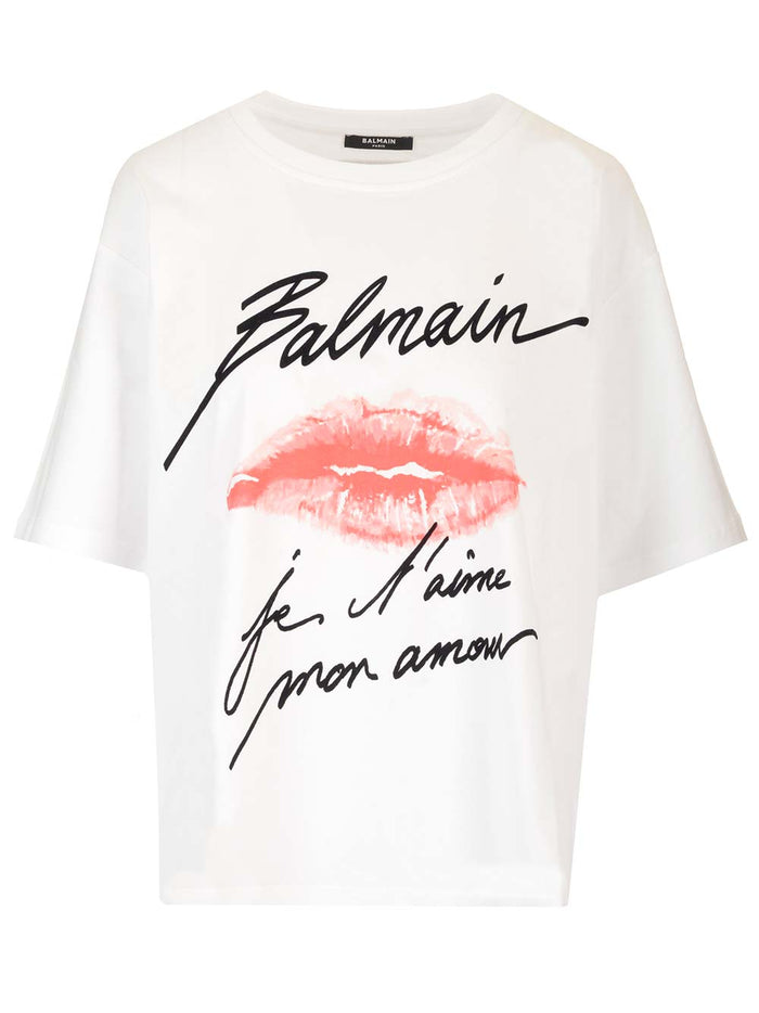 Je taime mon amour T-shirt White Organic Cotton
