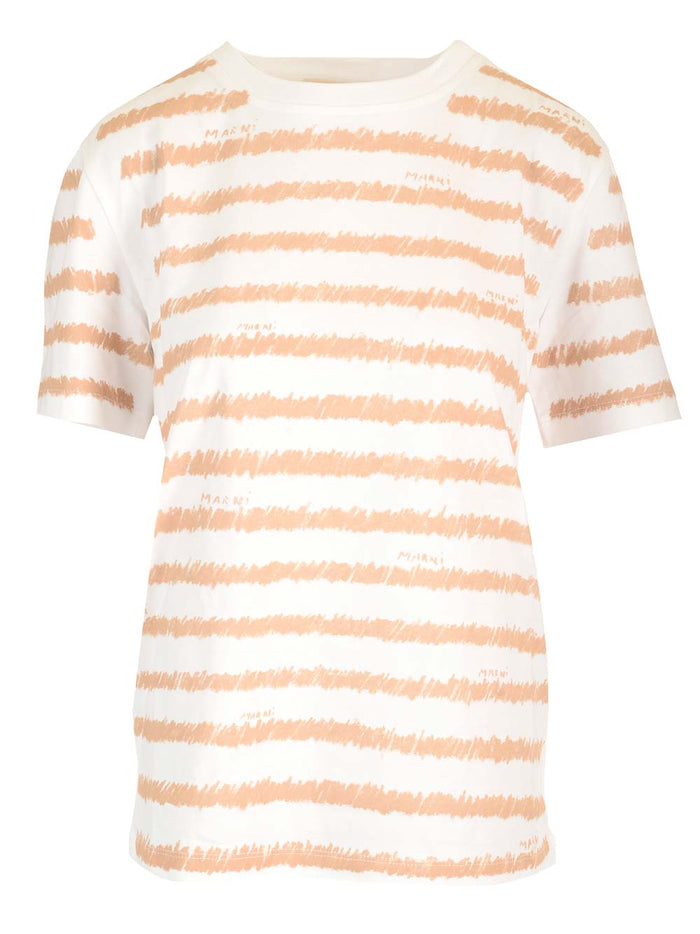 Printed T-Shirt White Primary Fabric: Cotton