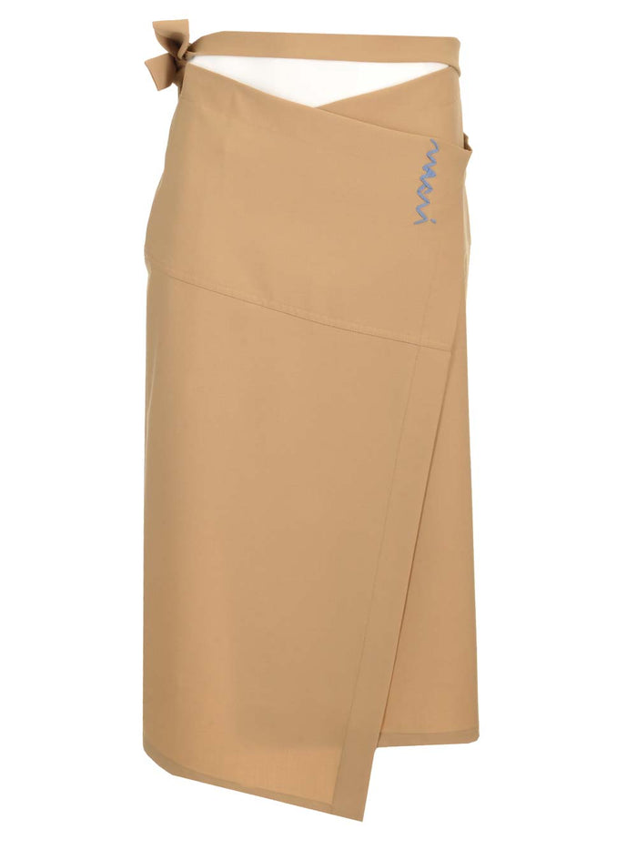 Wrap skirt Beige