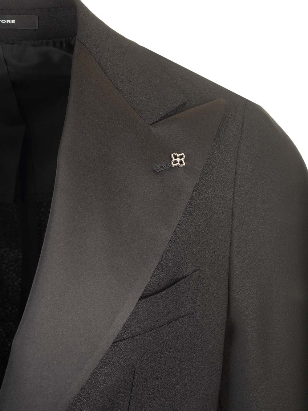 tuxedo with peak lapels Black Dress