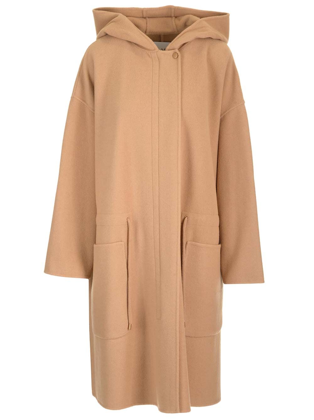 Wool and cashmere blend Miele coat Beige