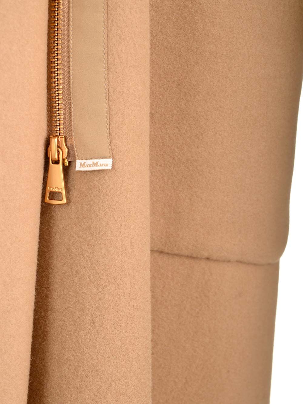 Wool And Cashmere Blend Miele Coat Beige