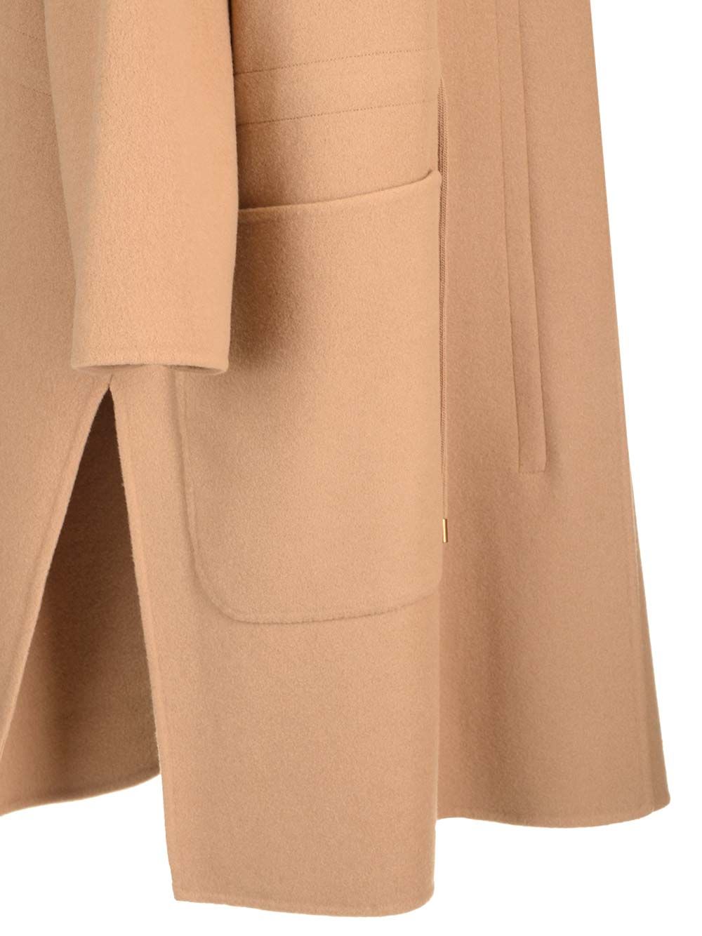 Wool and cashmere blend Miele coat Beige