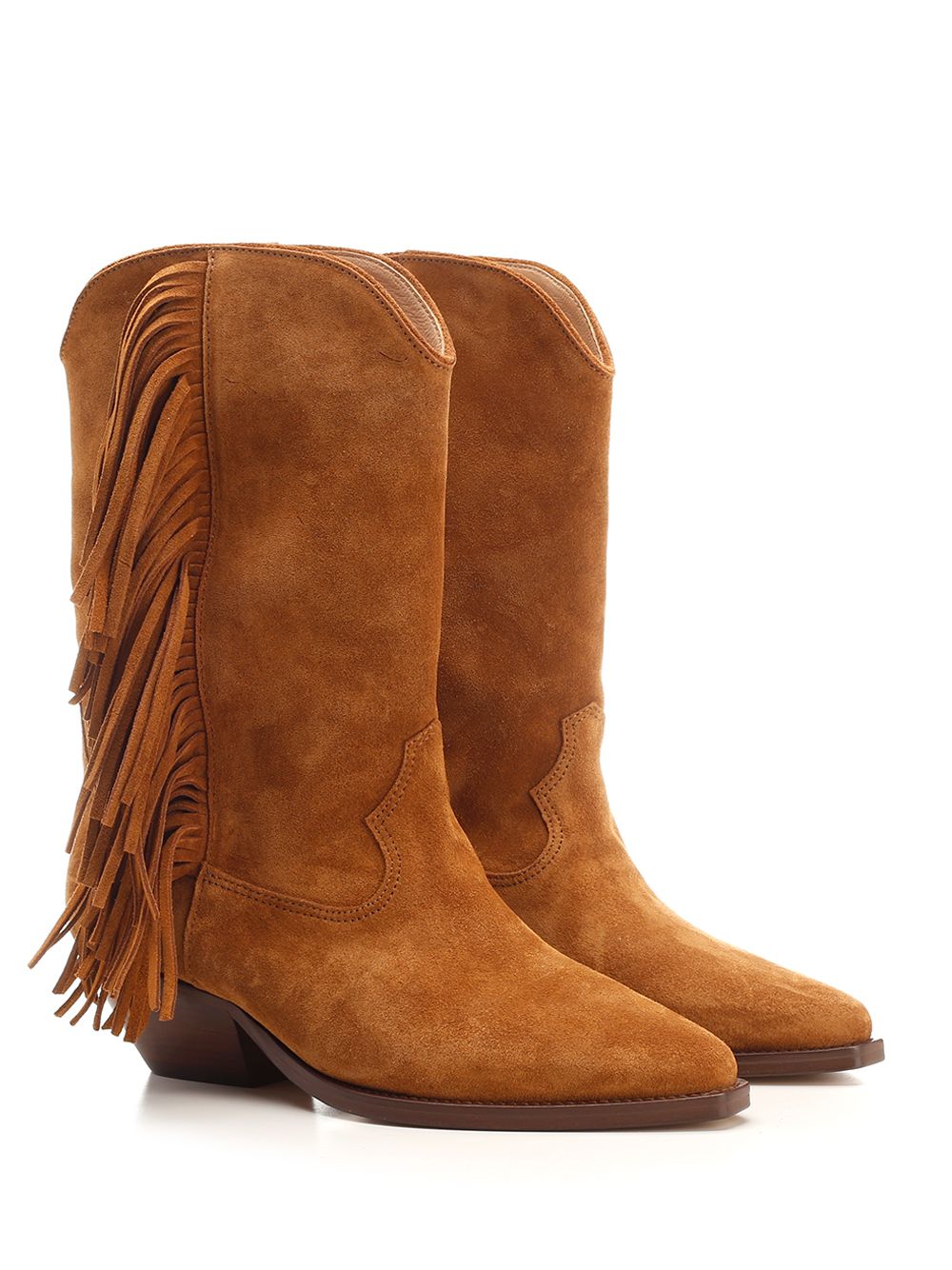 Stivale texano Duerto Brown Cuir De Veau Velours Boot