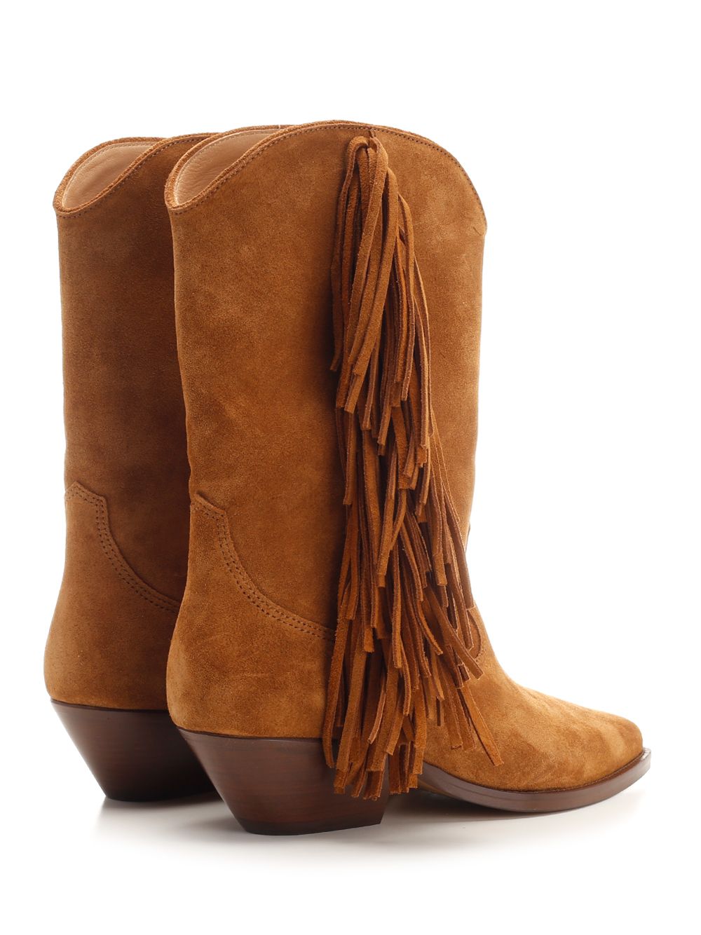 Stivale texano Duerto Brown Cuir De Veau Velours Boot