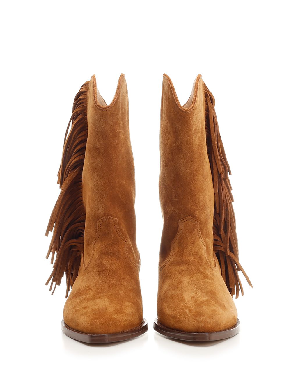 Stivale texano Duerto Brown Cuir De Veau Velours Boot