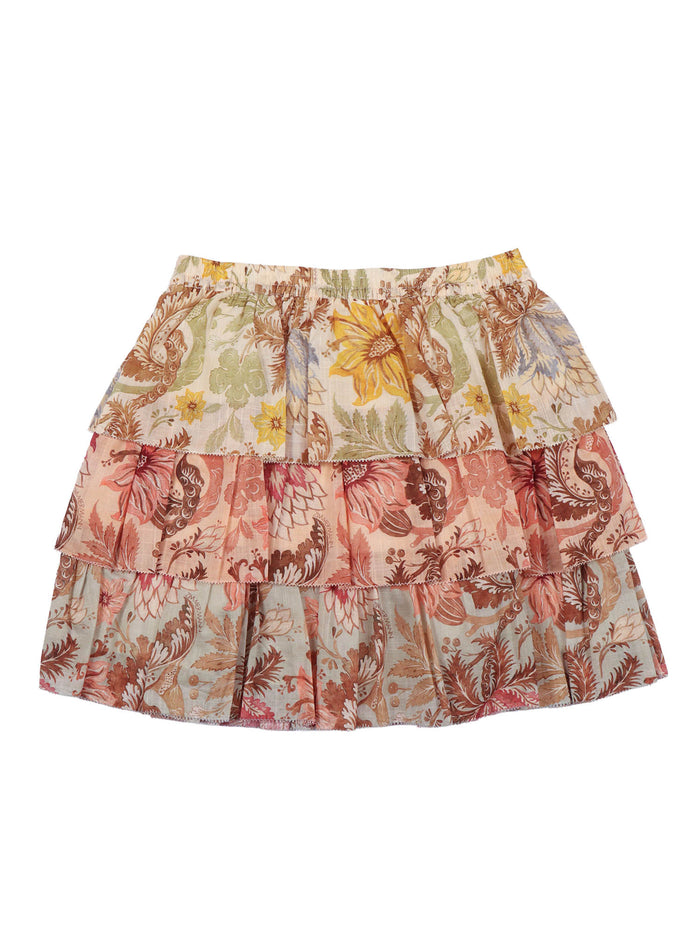 Daylight Kids Tiered Skirt Beige Cotton Lining