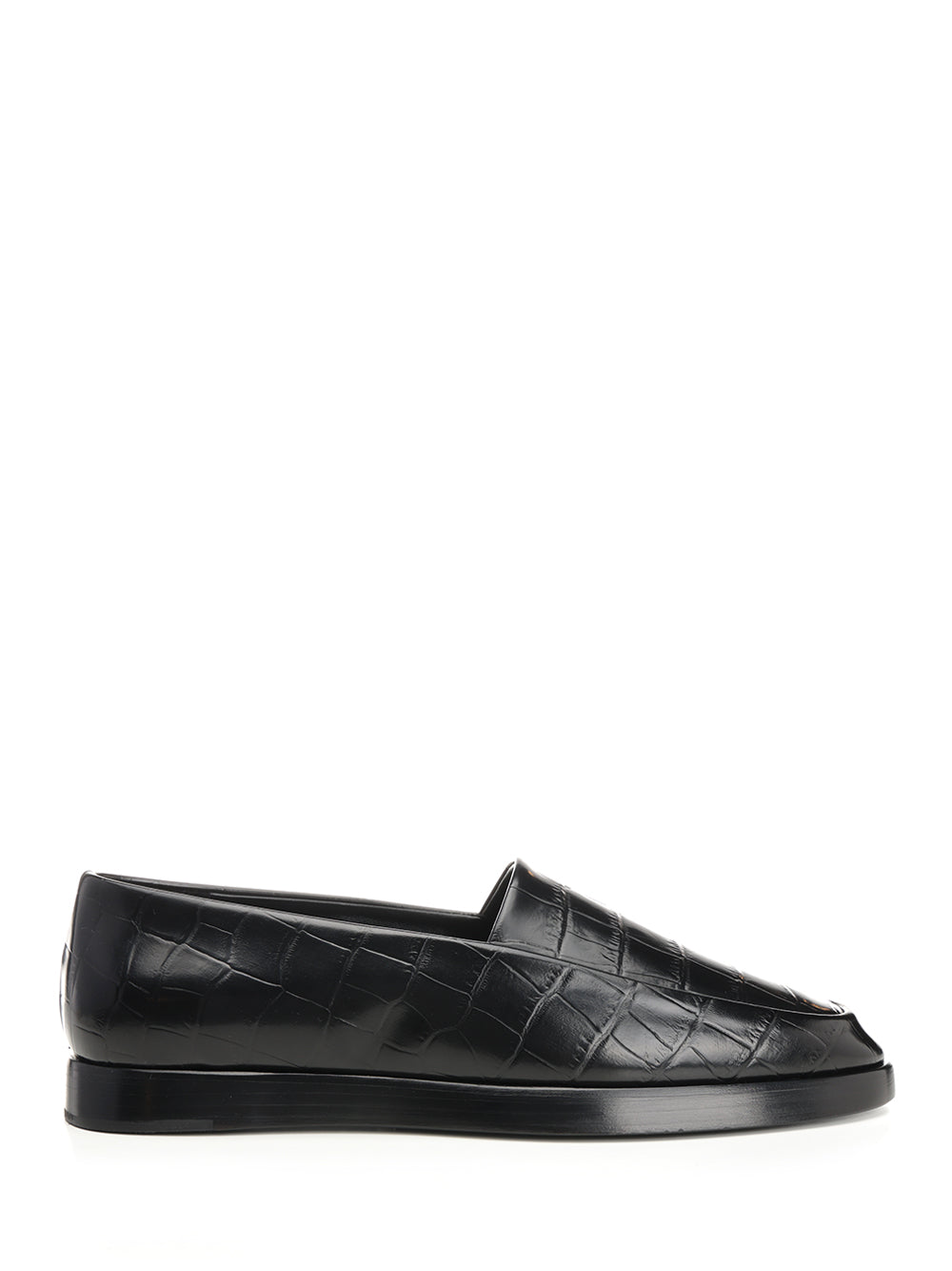Croccodile Loafer Black Scarpe Basse