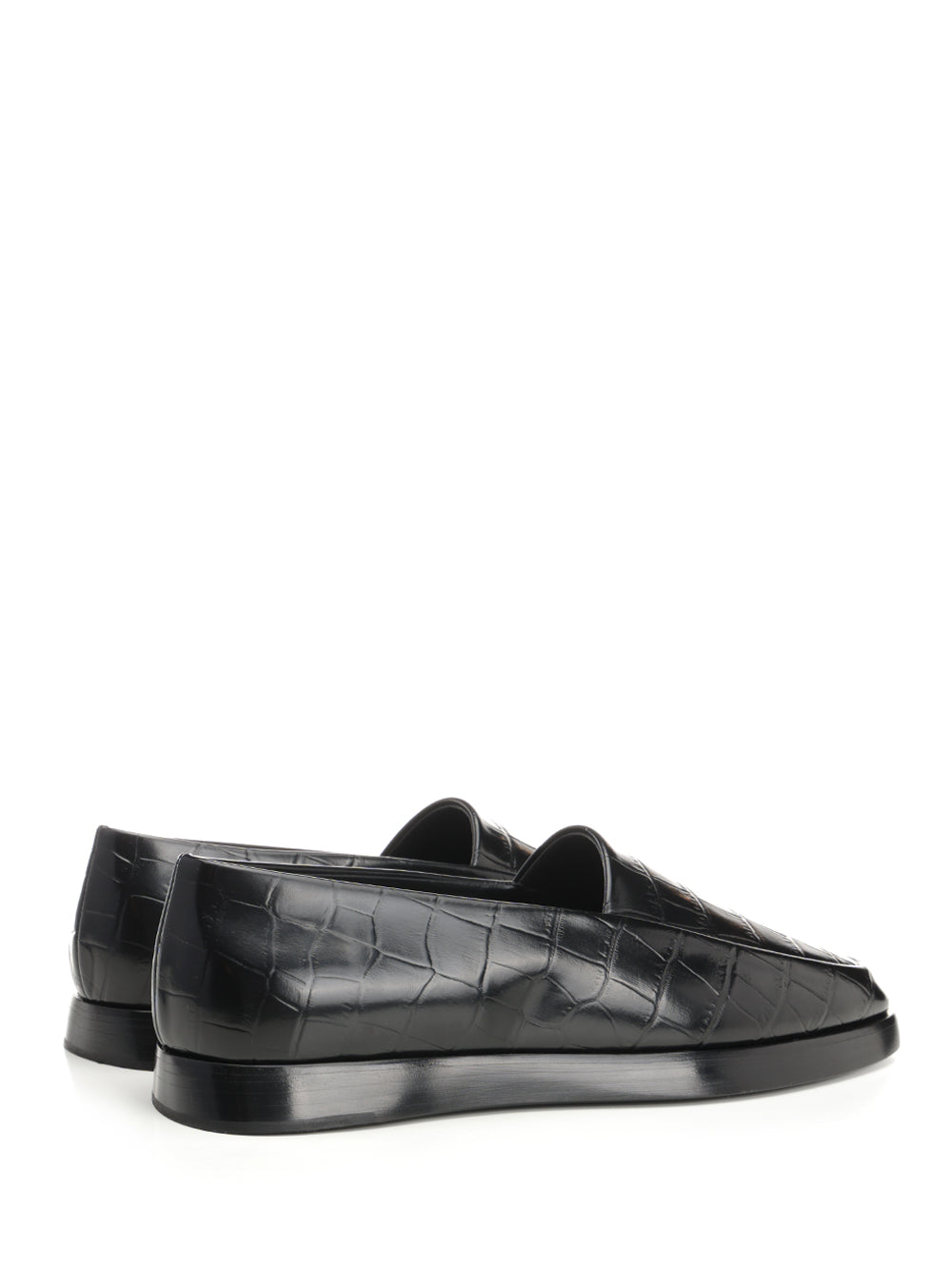 Croccodile Loafer Black Scarpe Basse