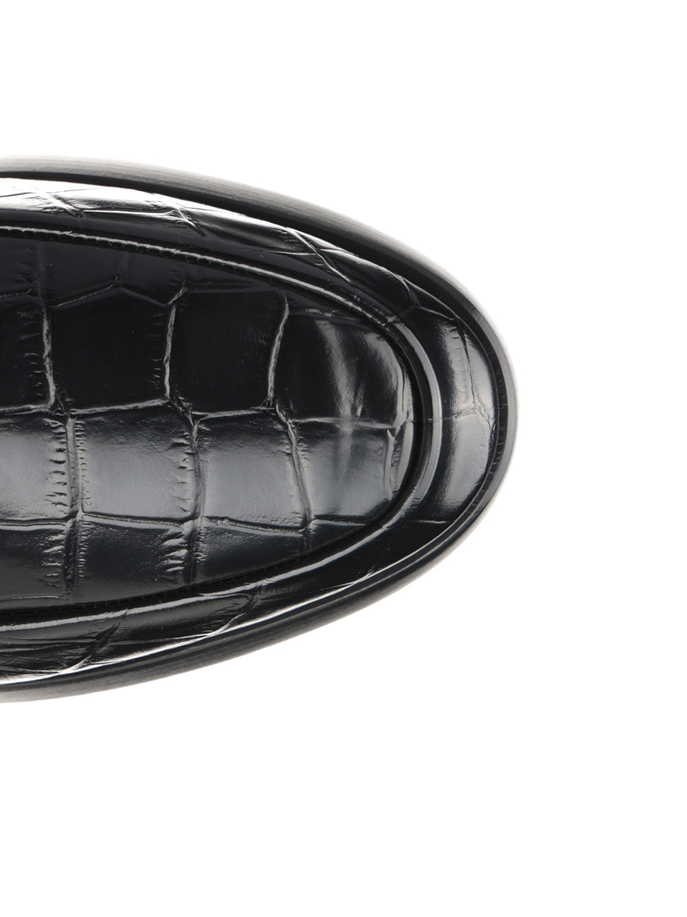 Croccodile Loafer Black Scarpe Basse