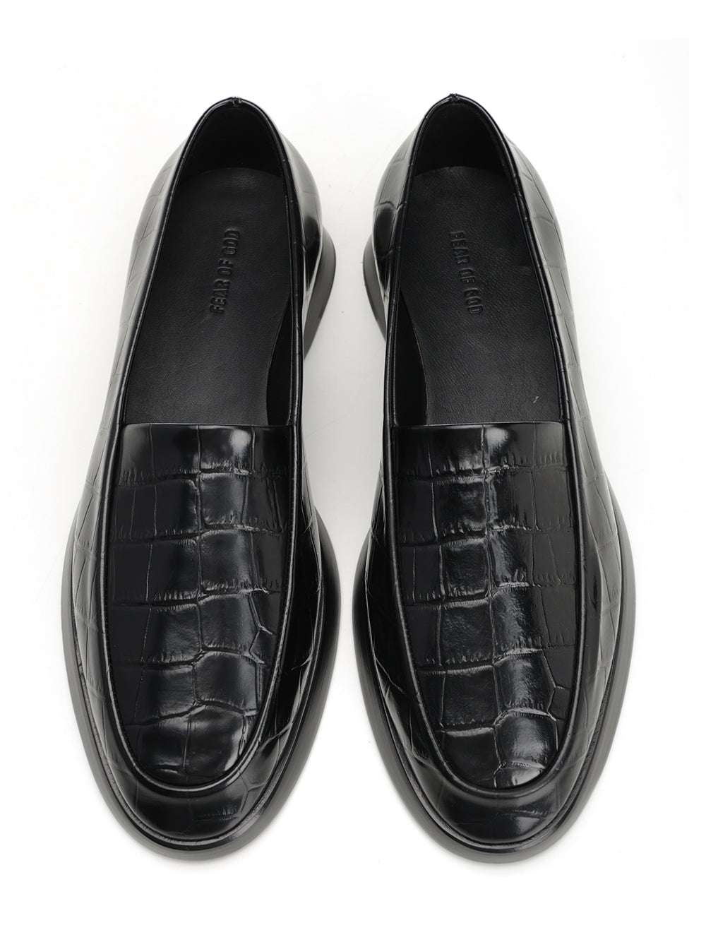 Croccodile Loafer Black Scarpe Basse
