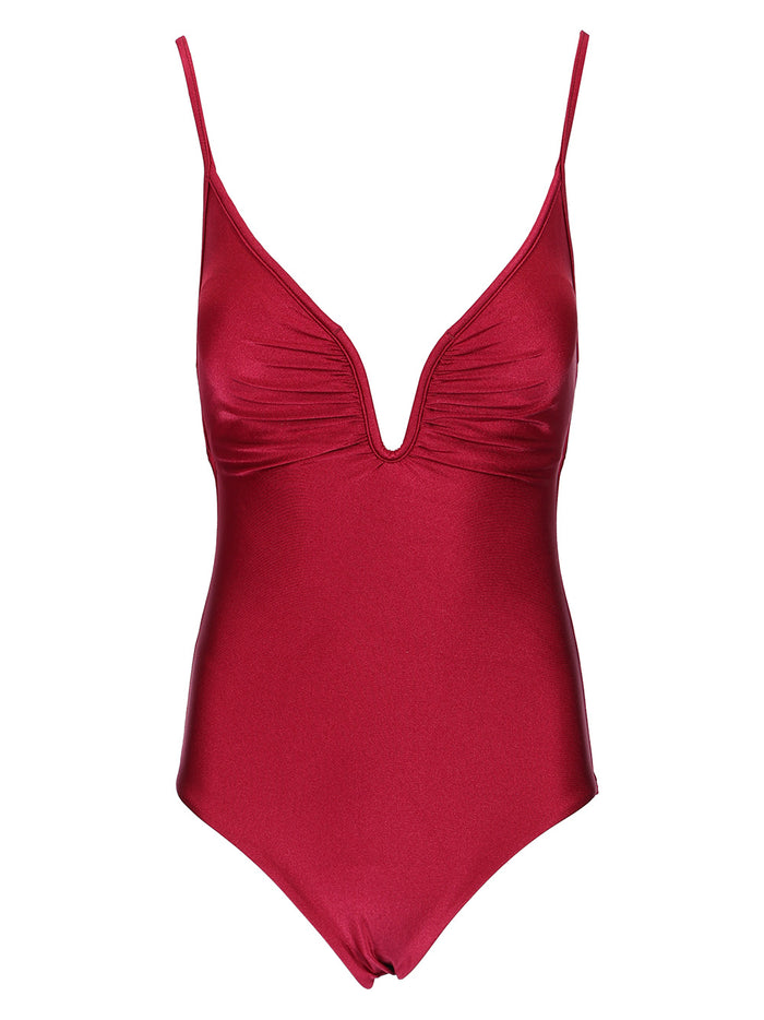 One-piece swimsuit Bordeaux Polyamide Elastane Swimwear