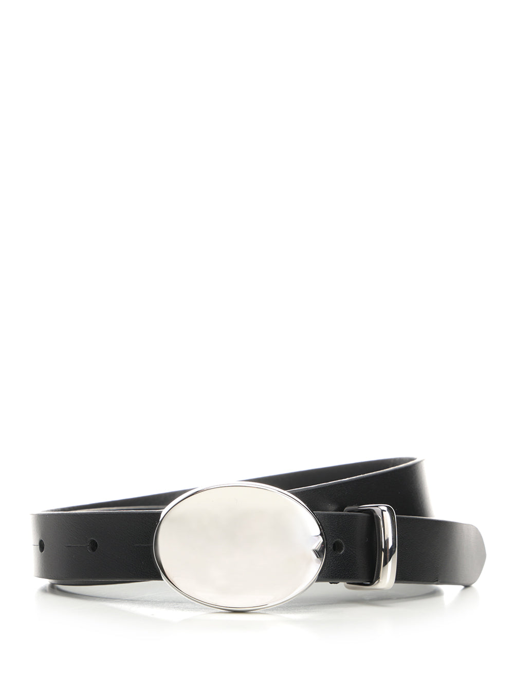 Silvana belt Black Cow Brass Zamak