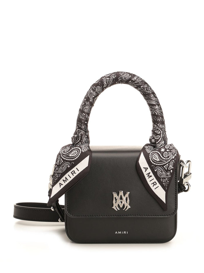 Micro Ma handbag Black Bovine Leather Handbags