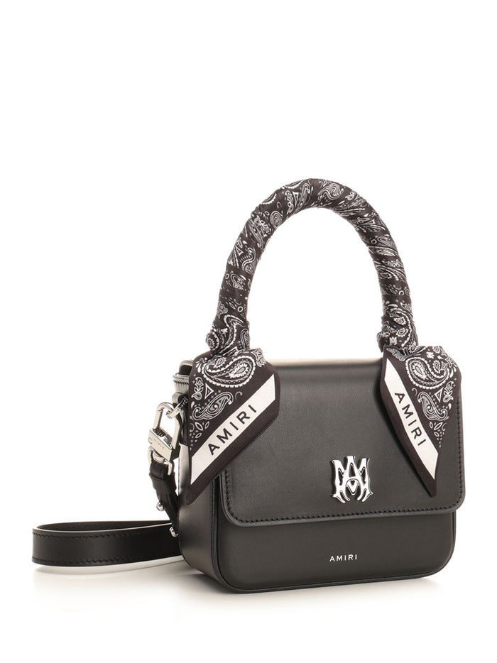 Micro Ma handbag Black Bovine Leather Handbags